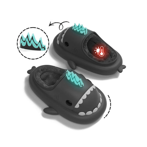 Sharkicks Basic - Hiver, Chaussons Requins Kaiju Nucléaire, Talon Ouvert